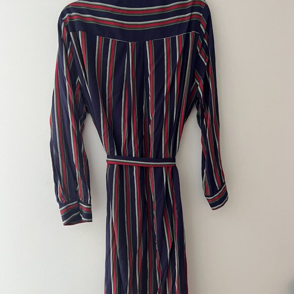 Velvet by Graham & Spencer Women's Pero School Stripe Challis Dress Size XL - Picture 6 of 6